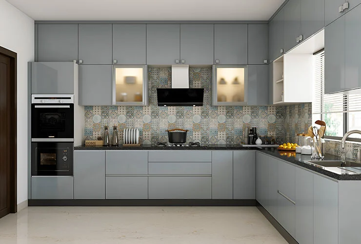 L - Shaped Modular Kitchen